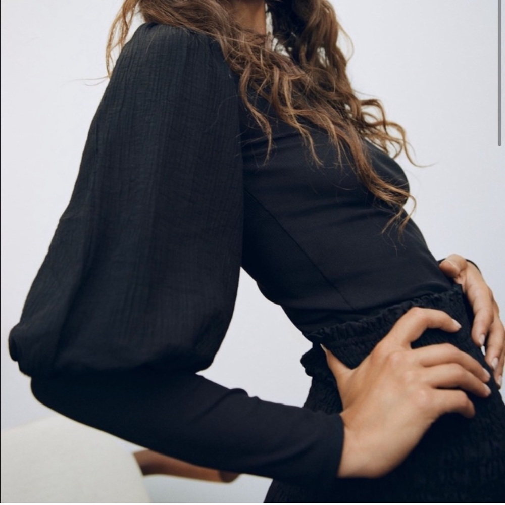 ZARA puff sleeve top